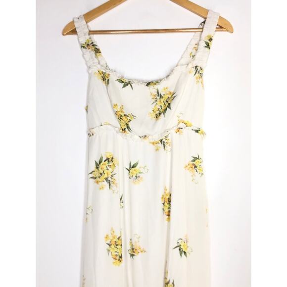 Show Me Your Mumu Bristol Dress Floral Sleeveless Square Neck Maxi Tank White M - Picture 5 of 8